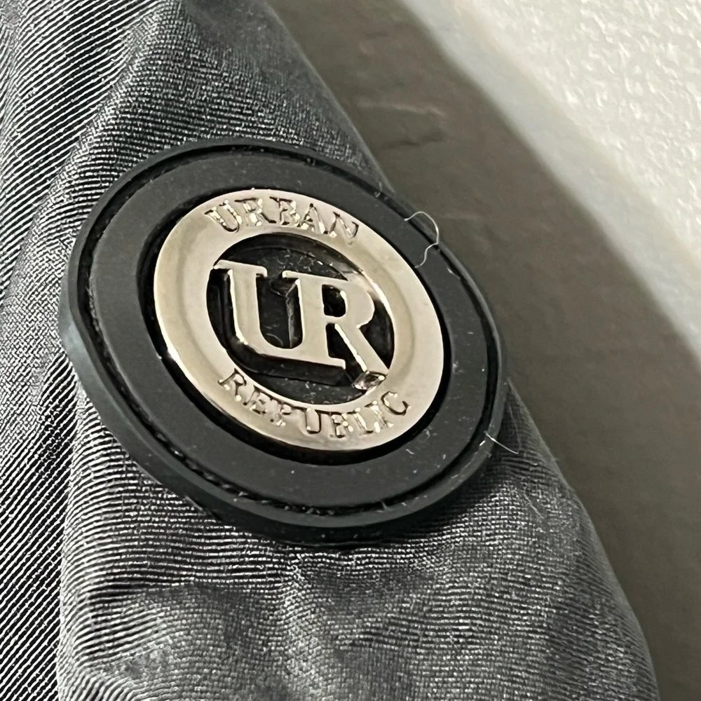 Urban Republic 18M Toddler Quilted Weatherproof Jacket Charcoal Fur Lined Hood